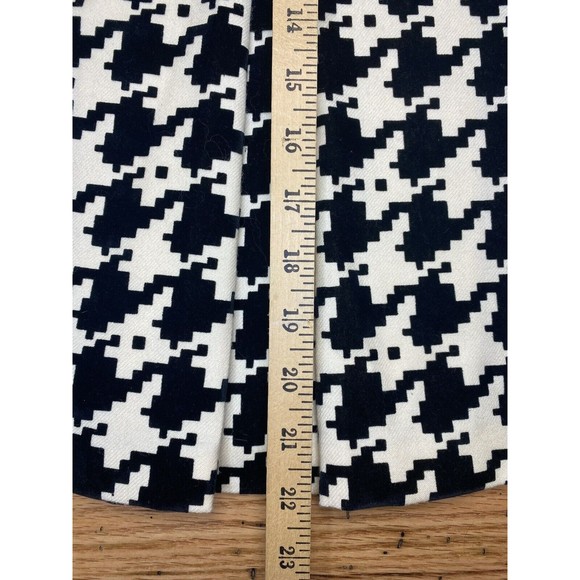 Costume National Womens Size 42 US 6 Black Ivory Houndstooth Wool Velvet Vintage - Picture 7 of 10